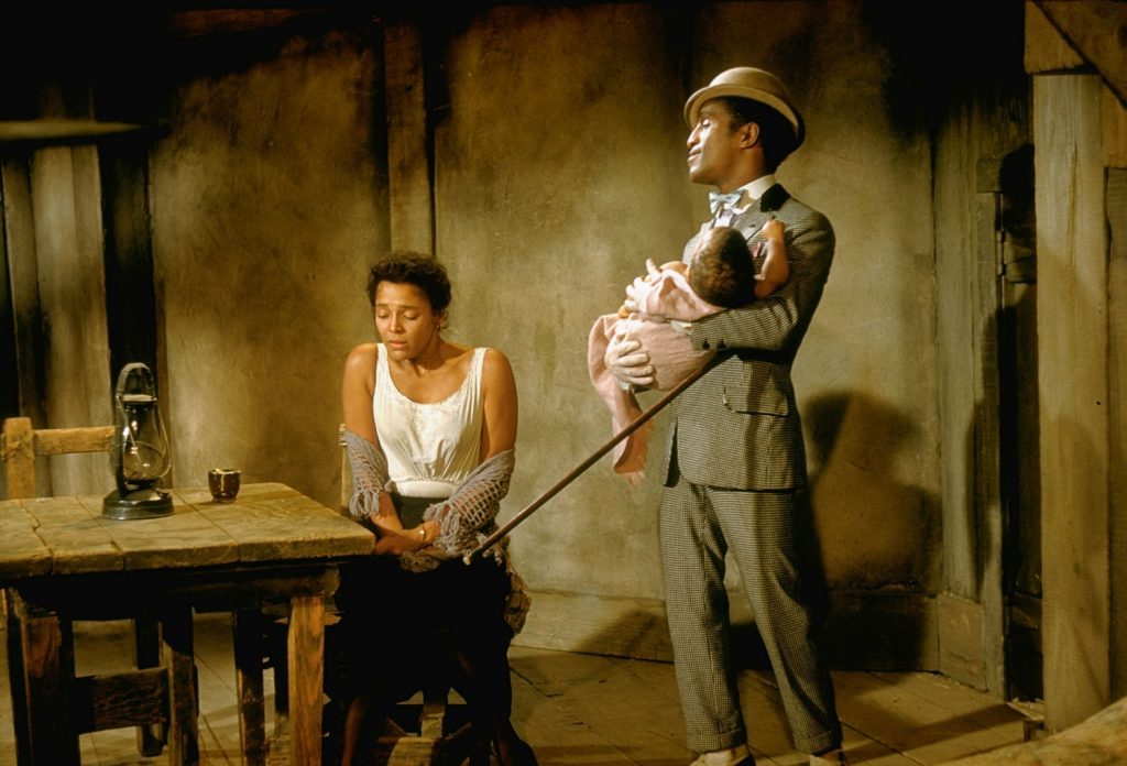 Scene from the set of 'Porgy and Bess,' 1959.