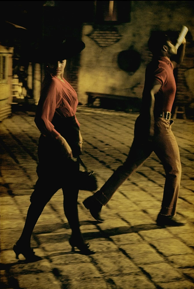 Scene from the set of 'Porgy and Bess,' 1959.