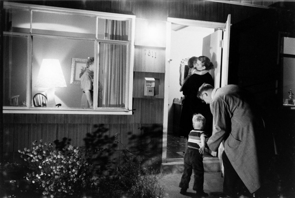 Jennie and Jim Magill coming home from work.