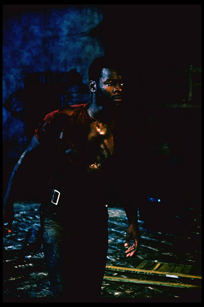 Scene from the set of 'Porgy and Bess,' 1959.