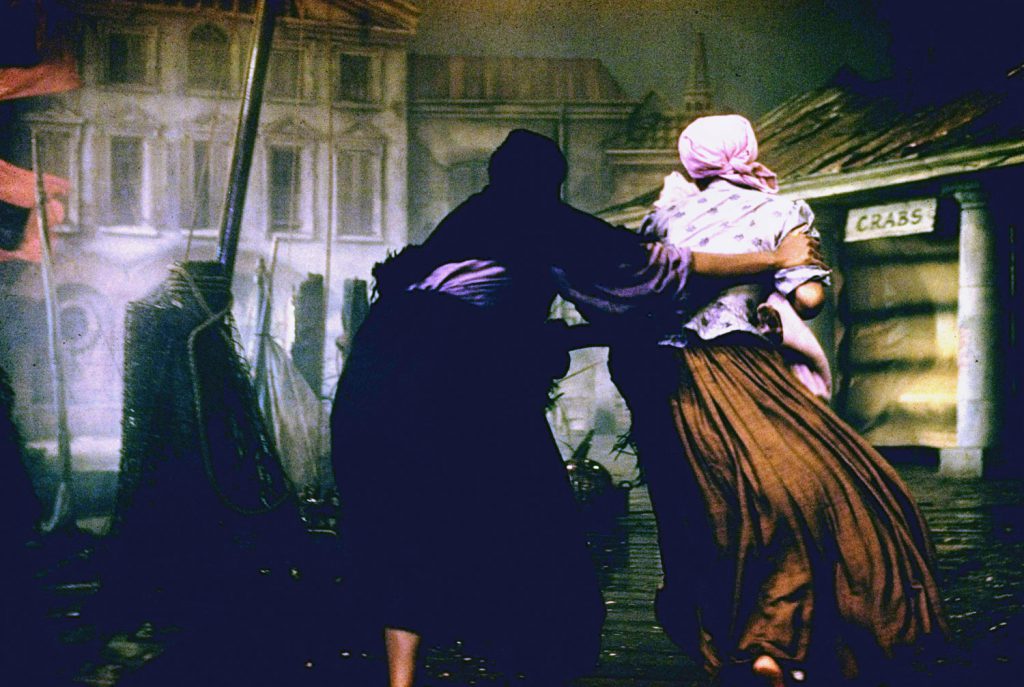 Scene from the set of 'Porgy and Bess,' 1959.