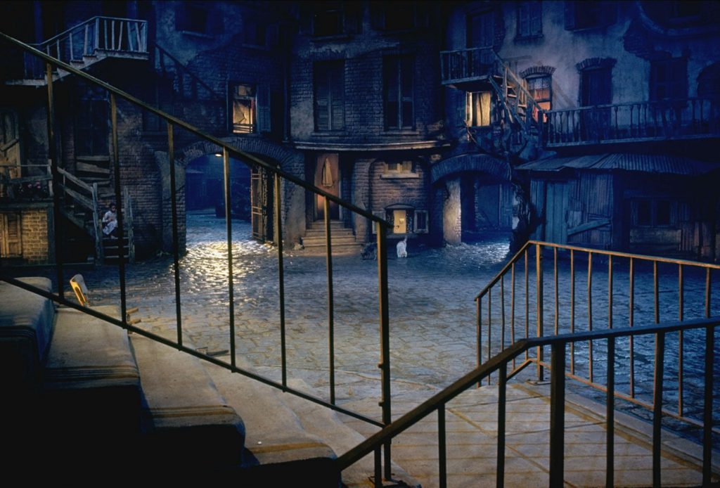 Scene from the set of 'Porgy and Bess,' 1959.