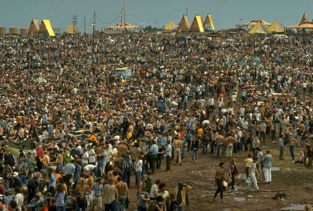 Woodstock Music & Art Fair, August 1969.